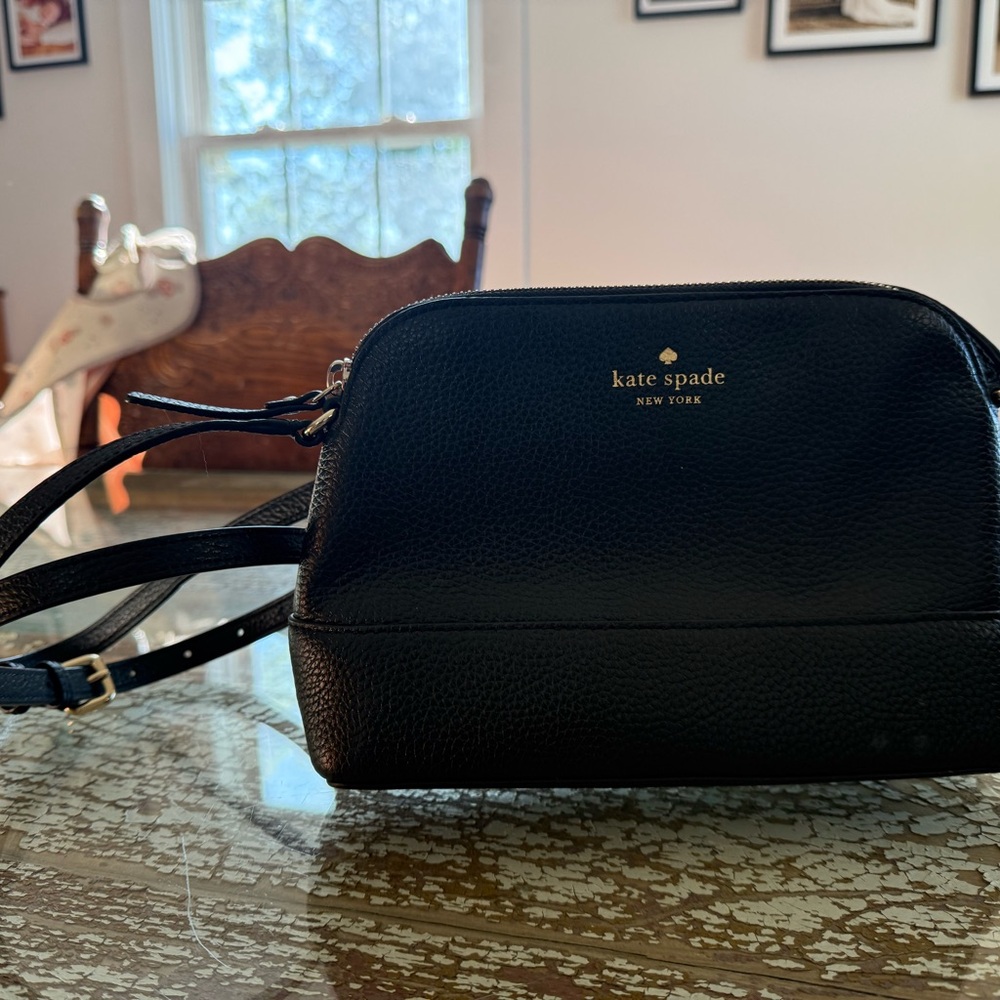 Kate Spade Black Leather Shoulder Bag